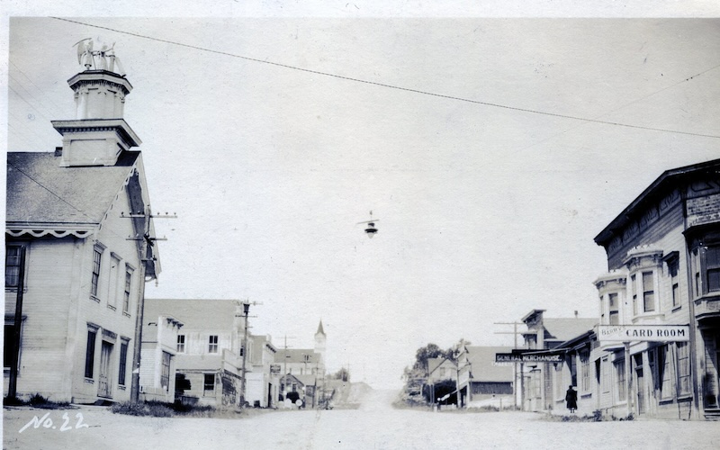 Historic Street with buildings on both sides