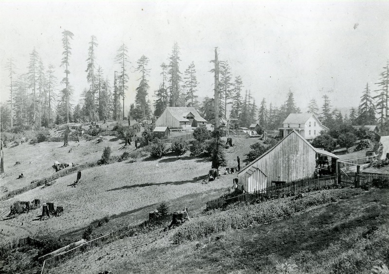 Ranch land with homes and buildings