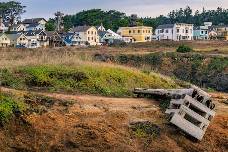 Long Distance view of historic buildings